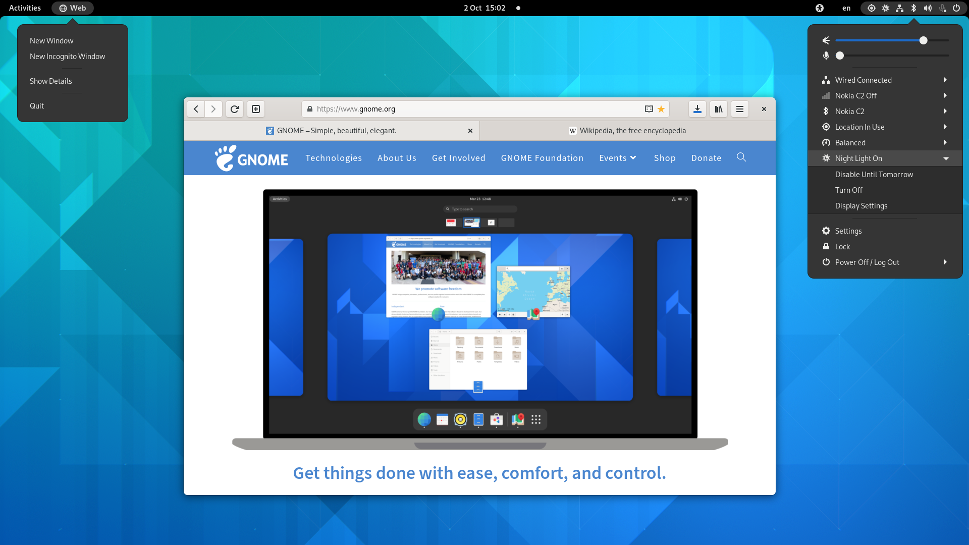 gnome screenshot from wikipedia