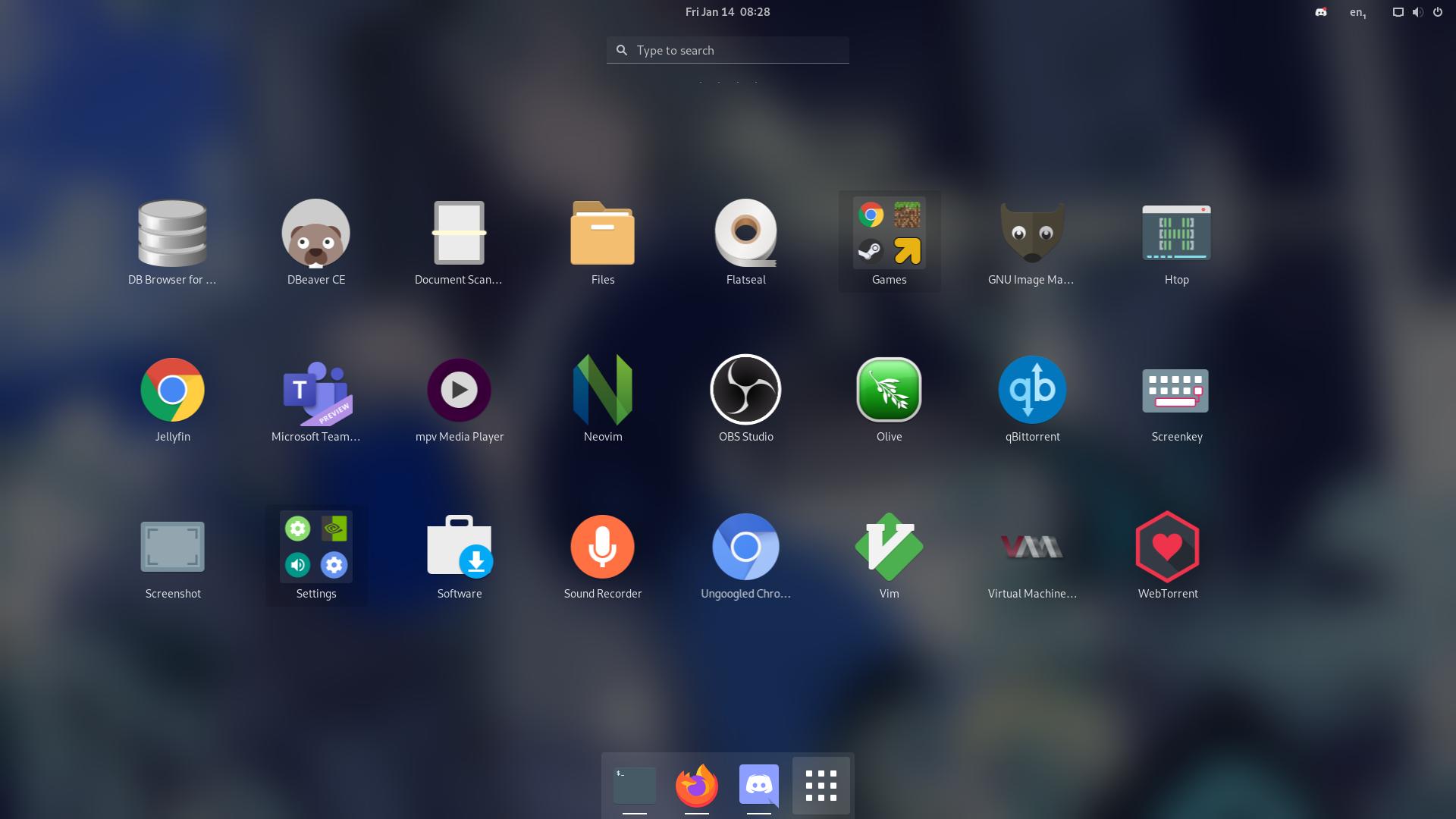 my application drawer